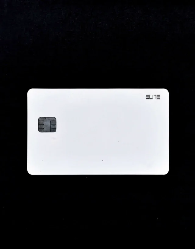 Borderless Banking ELITE metal card, White finish