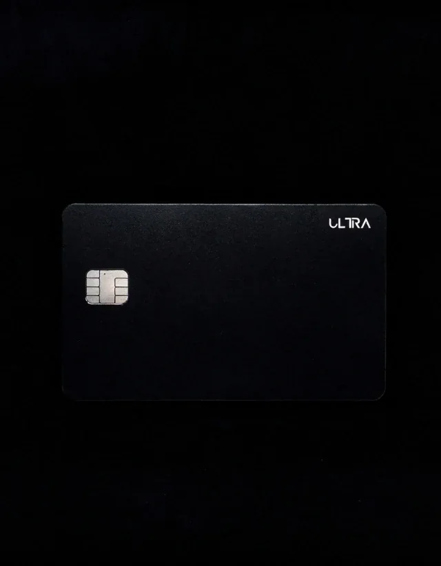 Borderless Banking ULTRA metal card, Matte finish