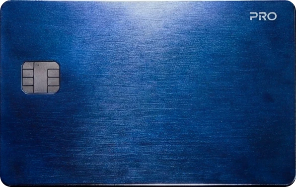 Borderless Banking PRO metal card, Blue